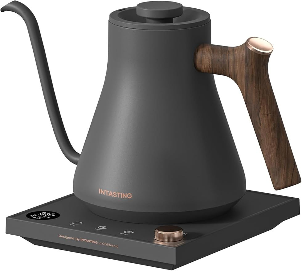 Electric Kettles, INTASTING Gooseneck Electric Kettle, ±1℉ Temperature Control, Stainless Stee... | Amazon (US)