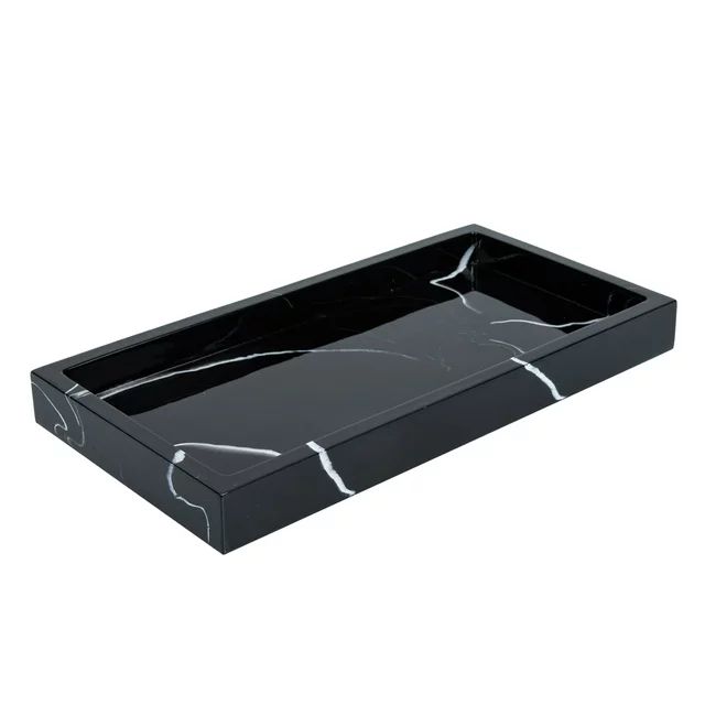 Candle Vanity Tray Tabletop Storage Tray Luxury Decorative Tray Marble Tray Decor Black Dresser B... | Walmart (US)