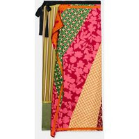 Zara - Floral And Stripe Print Sarong Scarf - Multicoloured - M-L - Woman | Zara UK
