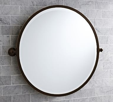 Kensington Round Pivot Mirror | Pottery Barn (US)