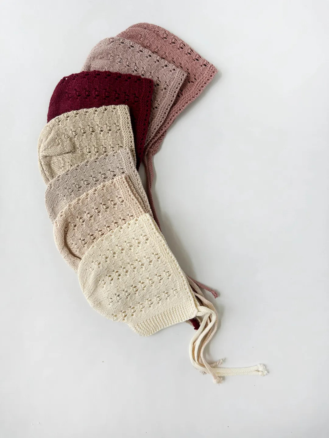 Knit Baby Bonnet| Cotton Crochet Look Hat | Jamie Knitted - Etsy | Etsy (US)