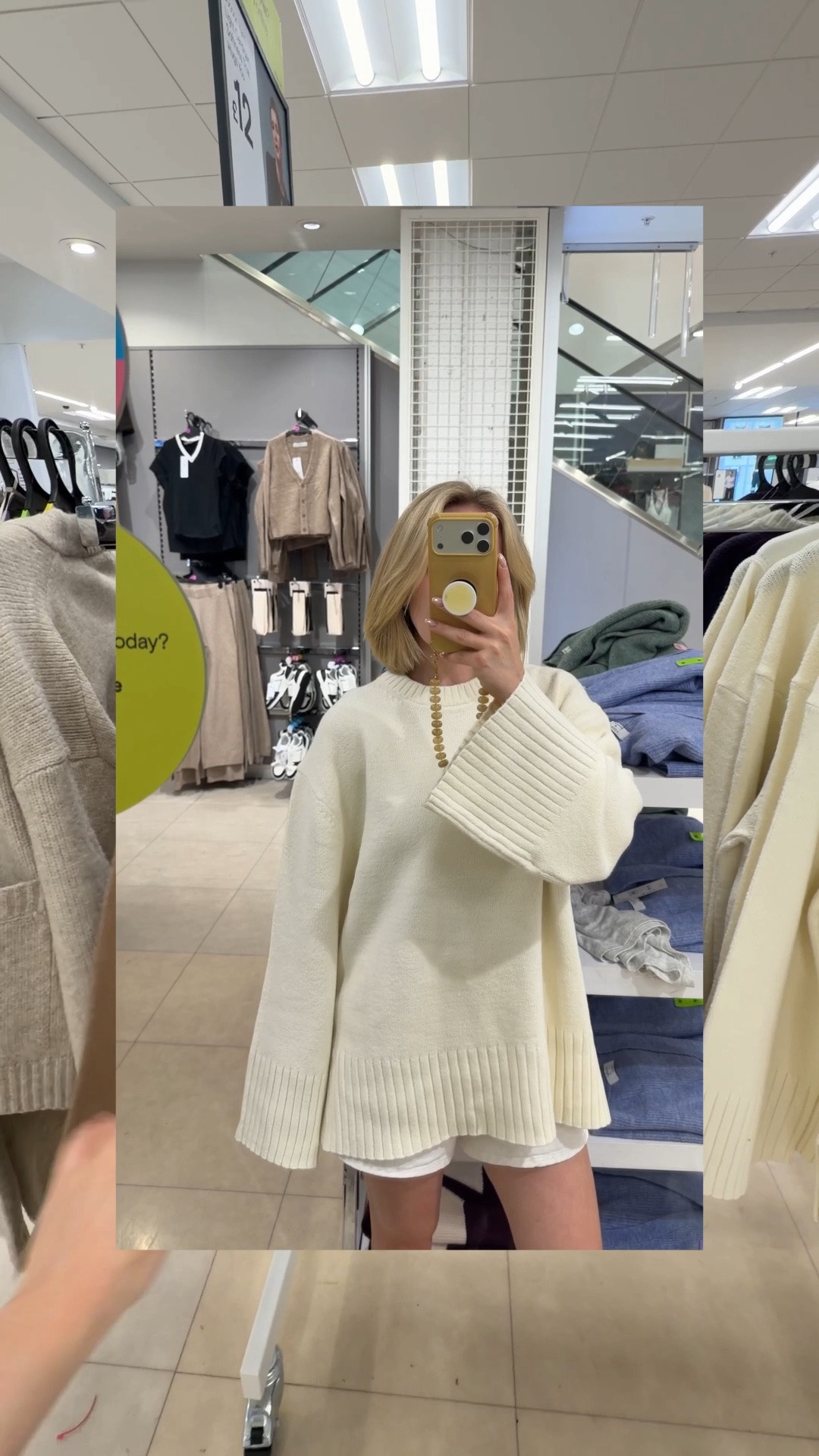 I tried on a size small in the funnel sleeve jumpers linked here!! Viral jumpers linked in the previous post

#LTKuk #LTKeurope #LTKstyletip