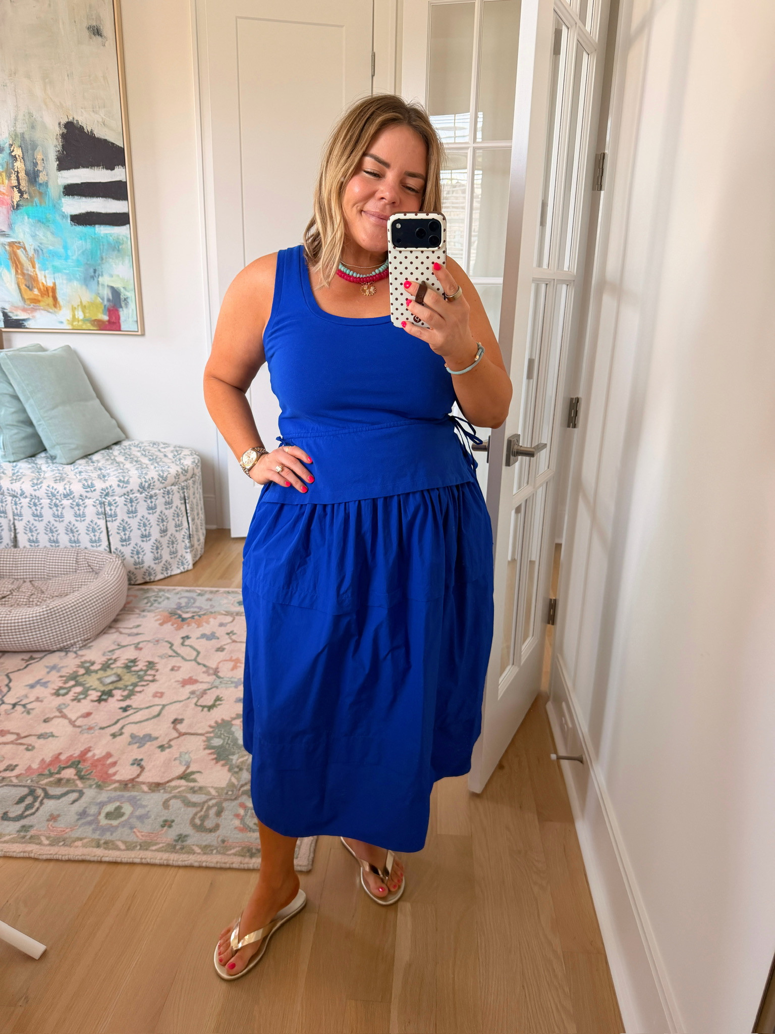 This blue dress is EVERYTHING for the summer!! 

 #LTKgrwm #LTKootd #LTKSeasonal
