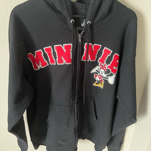 Disney Authentic Minnie Mouse Front Zipper Hoodie | Poshmark