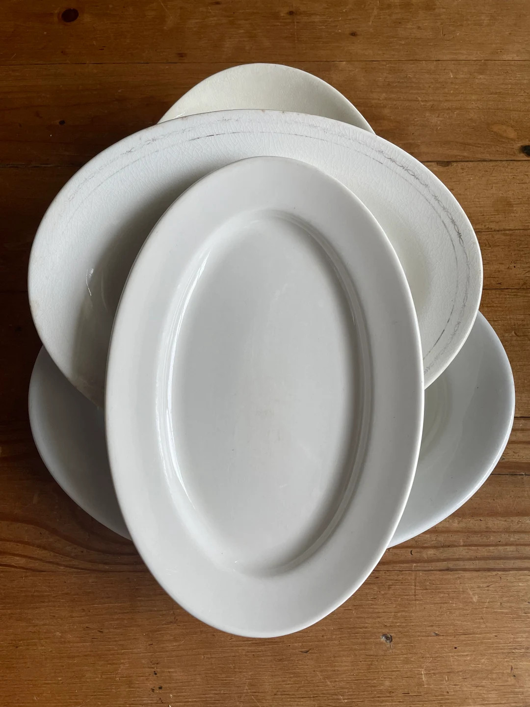 4 Antique Ironstone Platters - Etsy | Etsy (US)