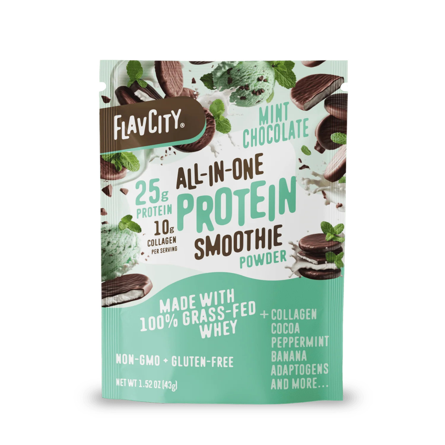 Protein Smoothie Single-Serve Mint Chocolate | FlavCity