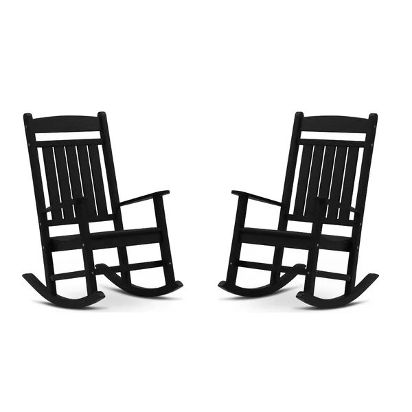 Outdoor Catelyn Rocking Plastic Chair | Wayfair North America