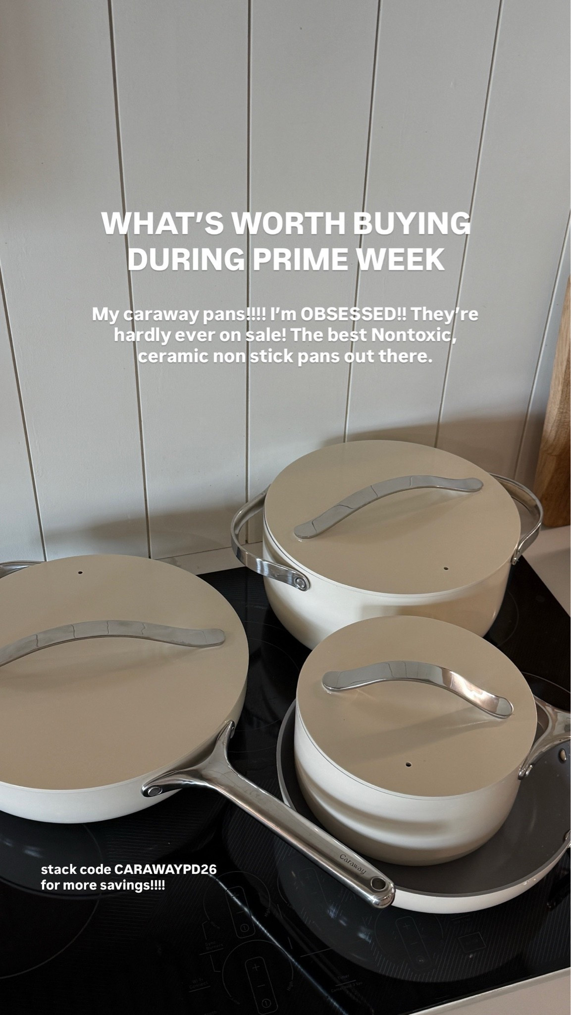 My Caraway pans are on sale for Amazon Prime Week!! These are definitely worth buying!

amazon deals, amazon sale, amazon finds, amazon prime day, kitchen finds
