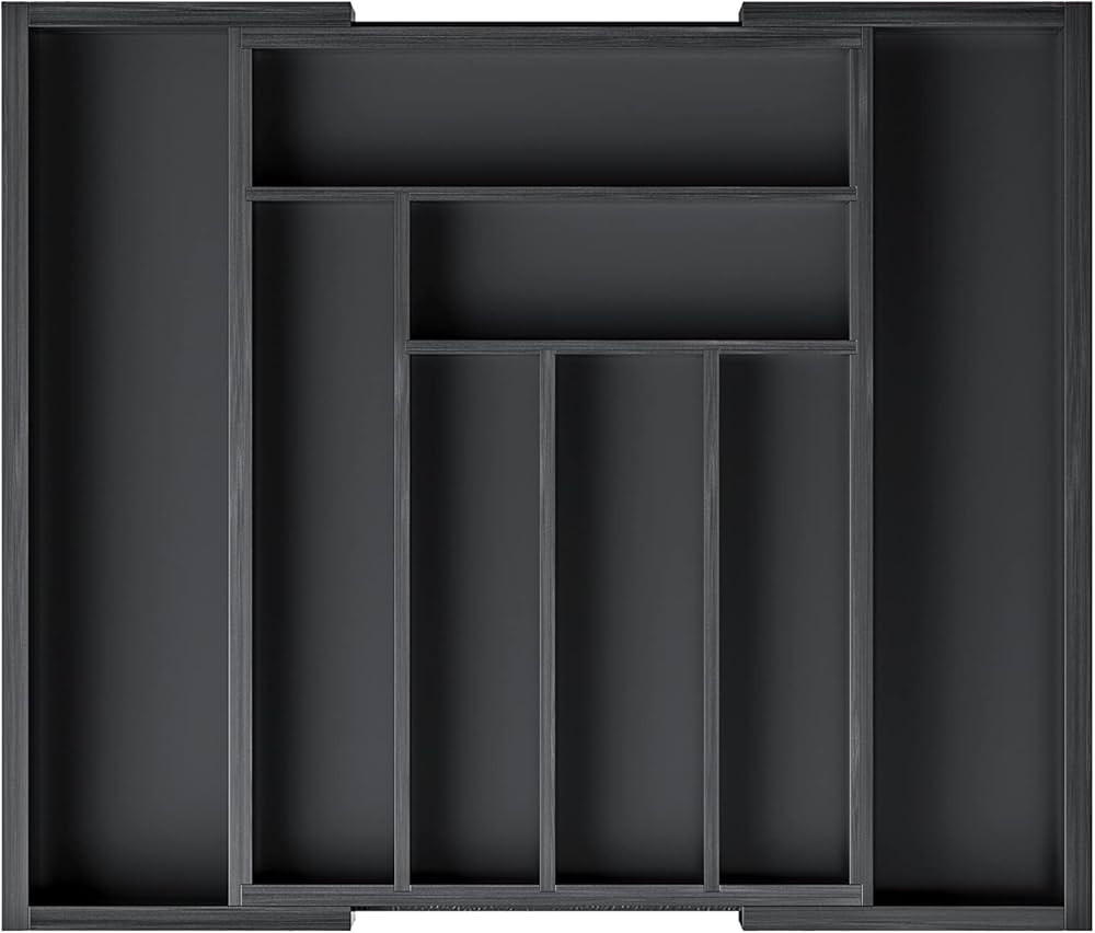 Pipishell Bamboo Expandable Drawer Organizer for Utensils Holder, Adjustable Cutlery Tray, Wood D... | Amazon (US)