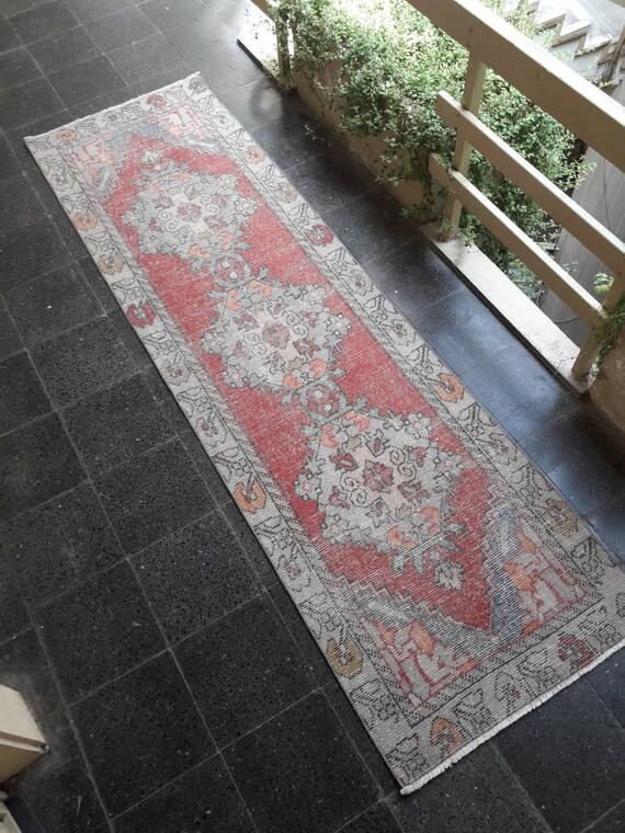 Runner Rug,Faded Runner Rug, 2.7x9.7 ft FREE SHIPPING Old Runner Rug, Oushak Rug, Turkish Runner ... | Etsy (US)