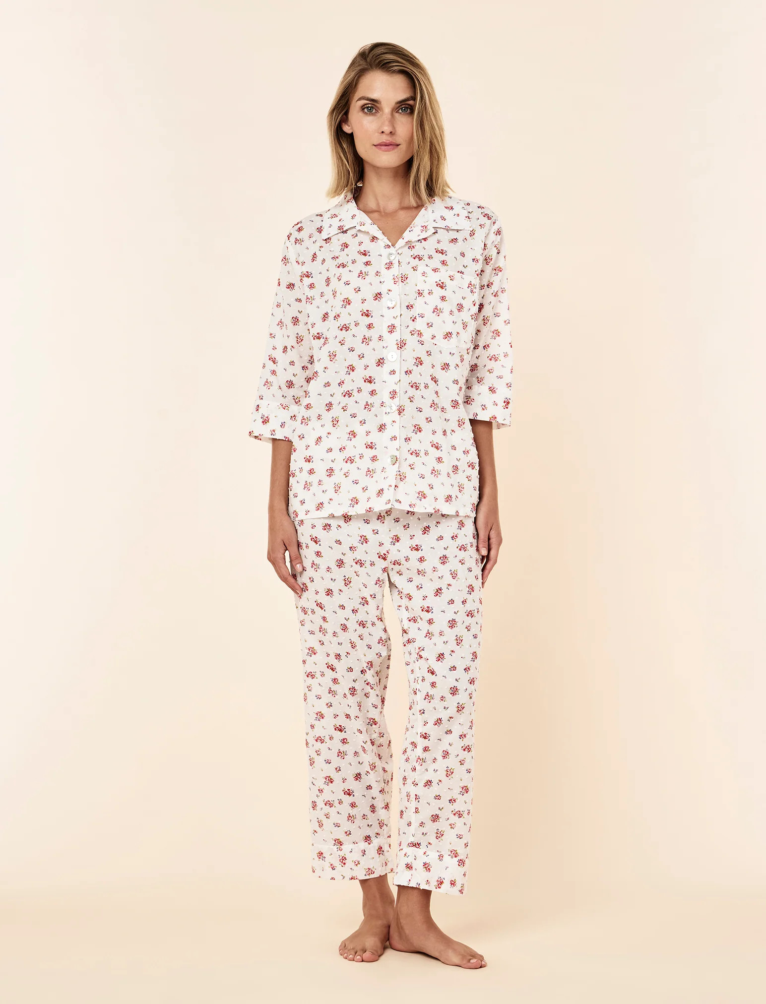 Swiss Dot Crop PJ Set | Papinelle Sleepwear US