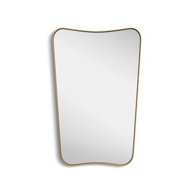 Elaxi Modern Concave Top Rectangle Irregular Scalloped Bathroom Wall Mirror | Wayfair North America