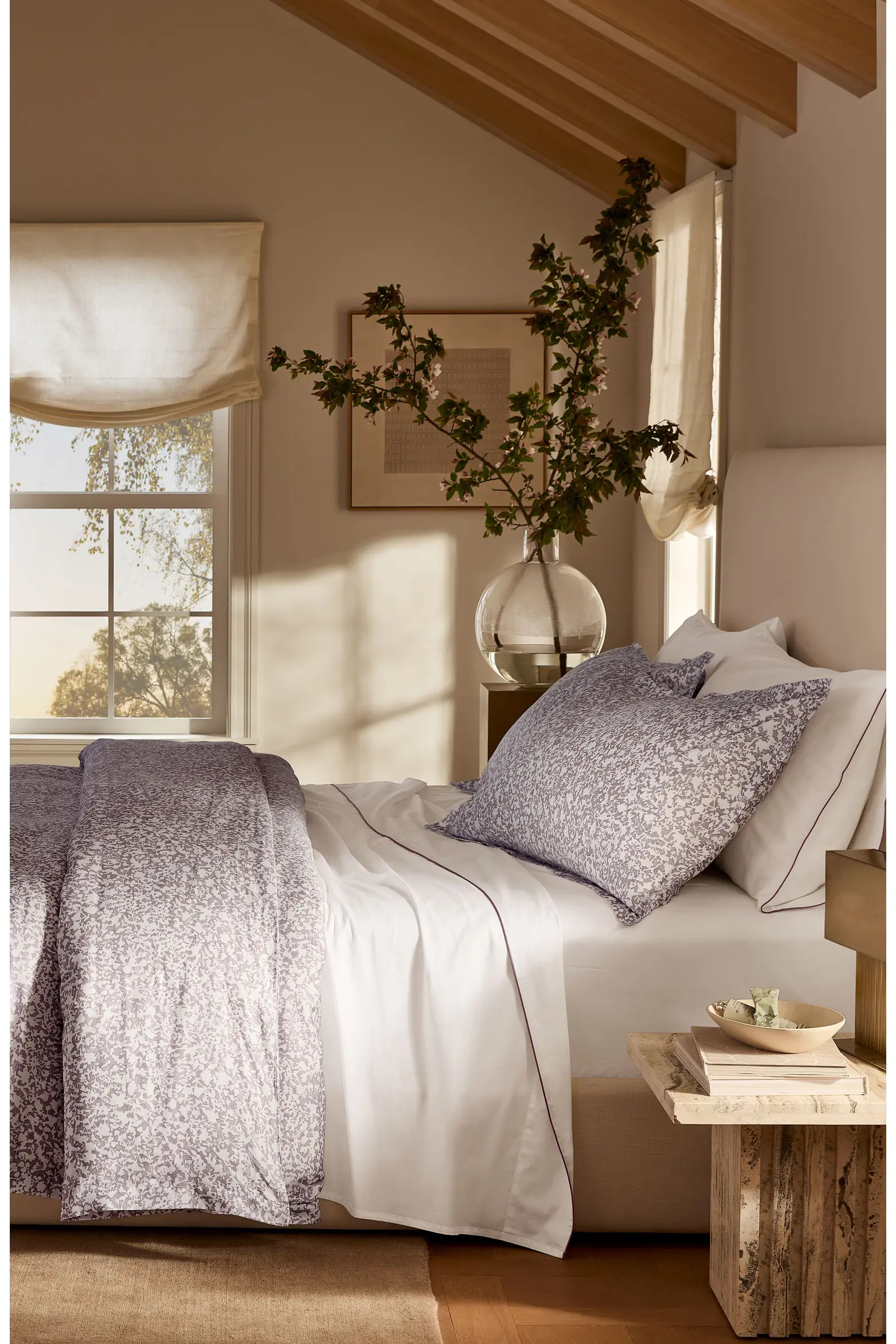 Boll & Branch Signature Hemmed Garden Duvet & Shams Set | Nordstrom | Nordstrom