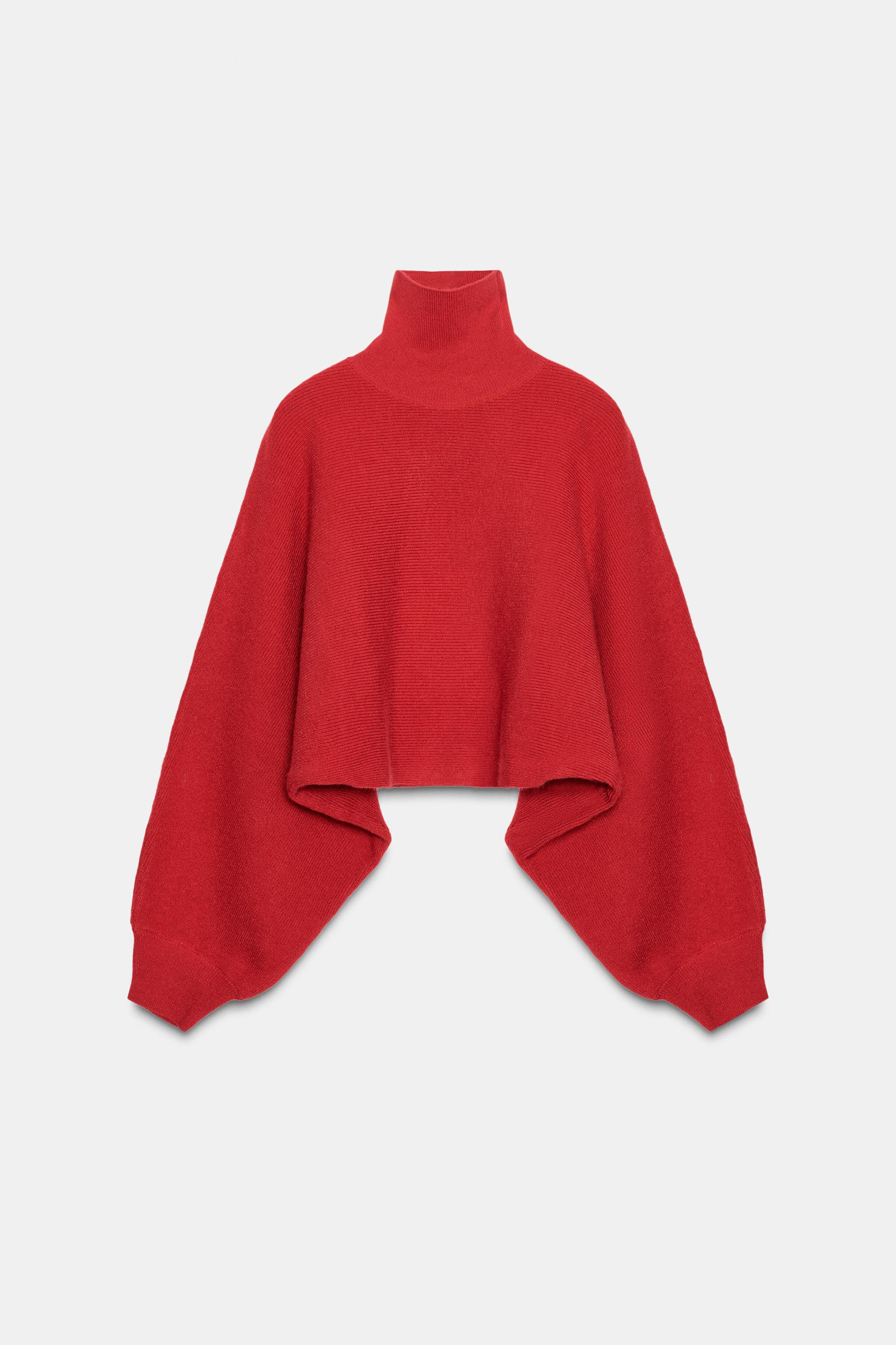 WIDE SLEEVE KNIT JUMPER | Zara US