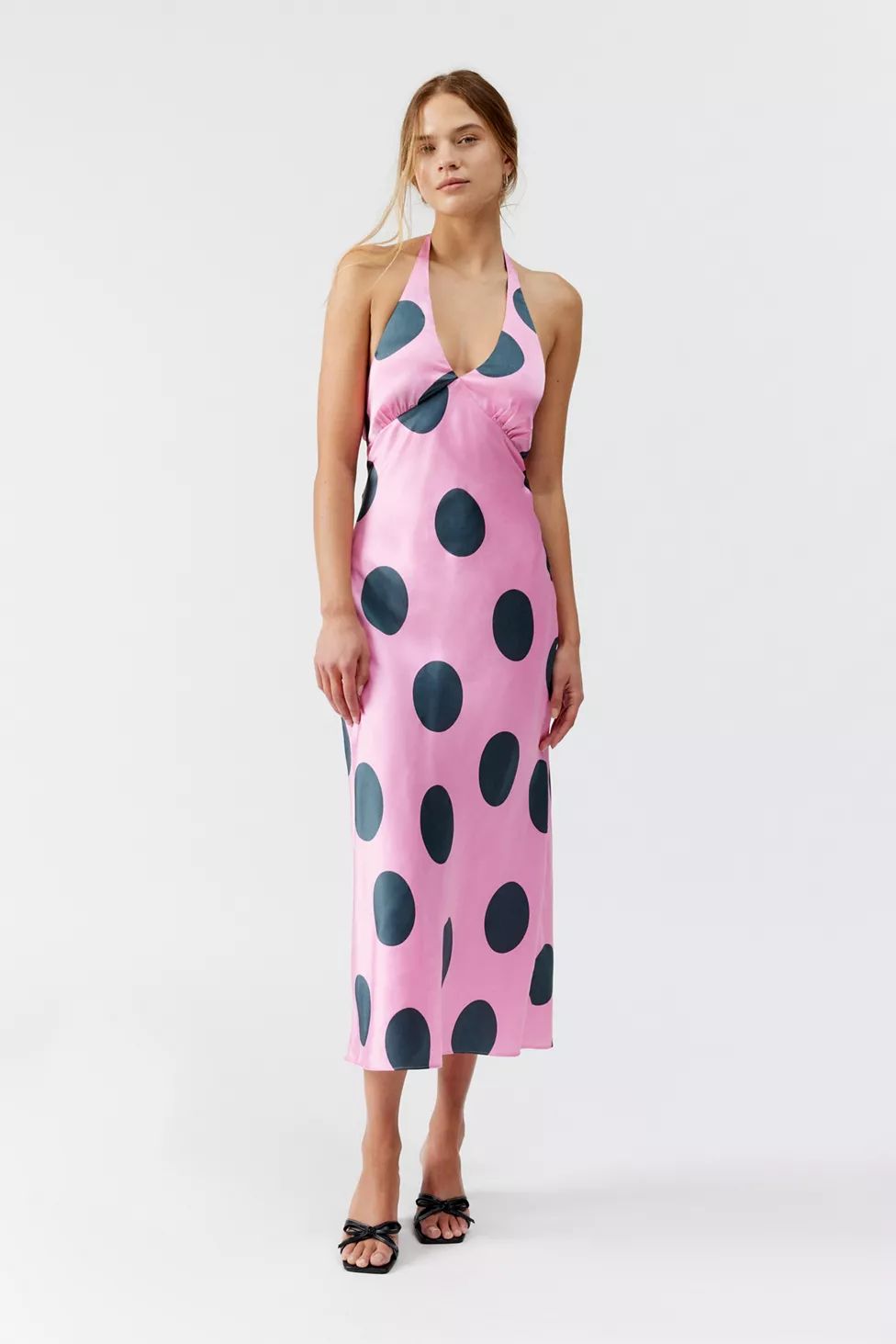 UO Everleigh Halter Midi Dress | Urban Outfitters (US and RoW)