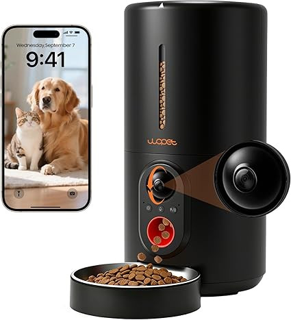 Automatic Dog Feeder with Camera,1080P HD Video with Night Vision, 5GHz/2.4GHz Dog Food Dispenser... | Amazon (US)