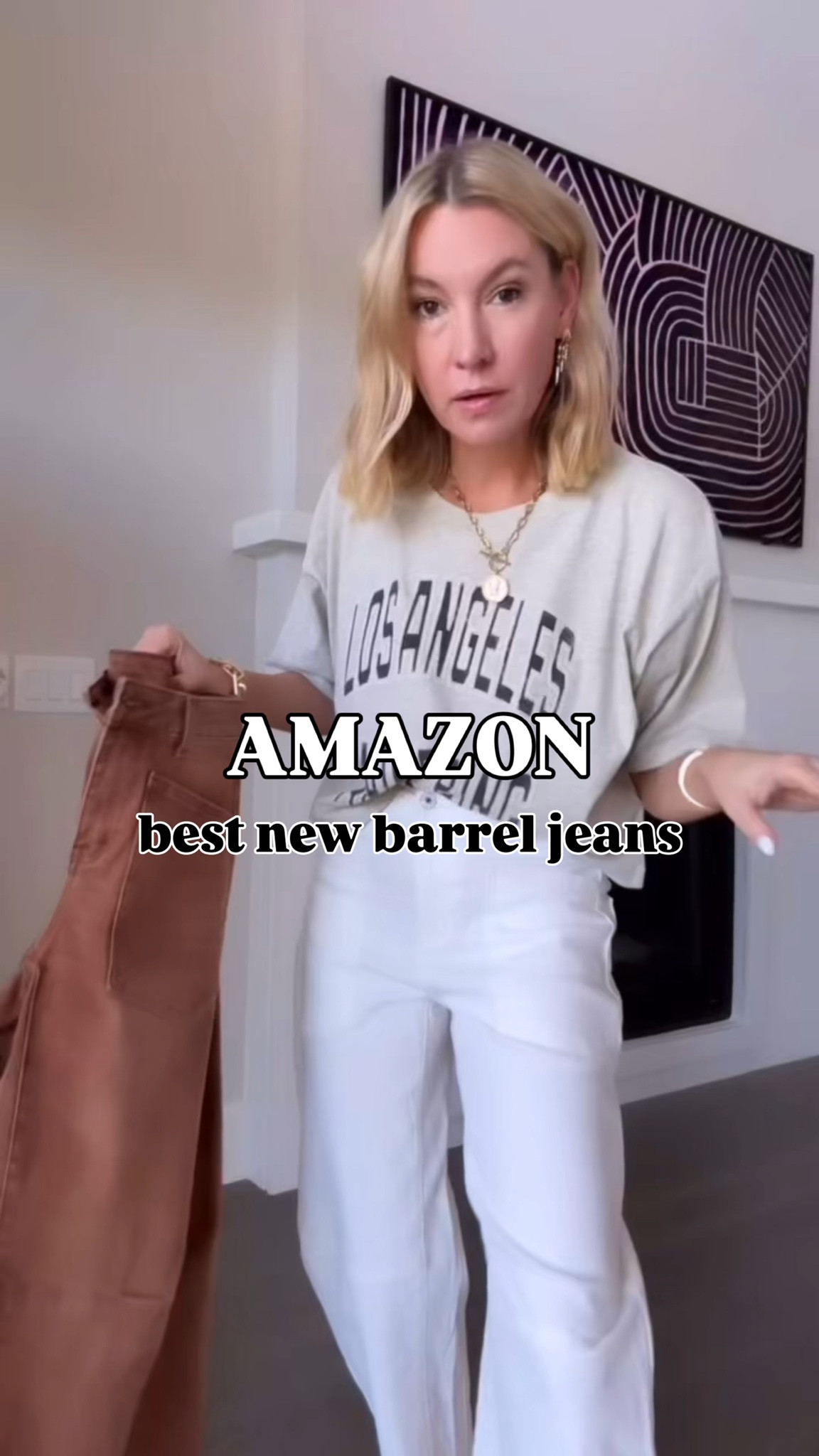The best new barrel jeans from Amazon! 

#LTKootd #LTKOver40 #LTKmomlife