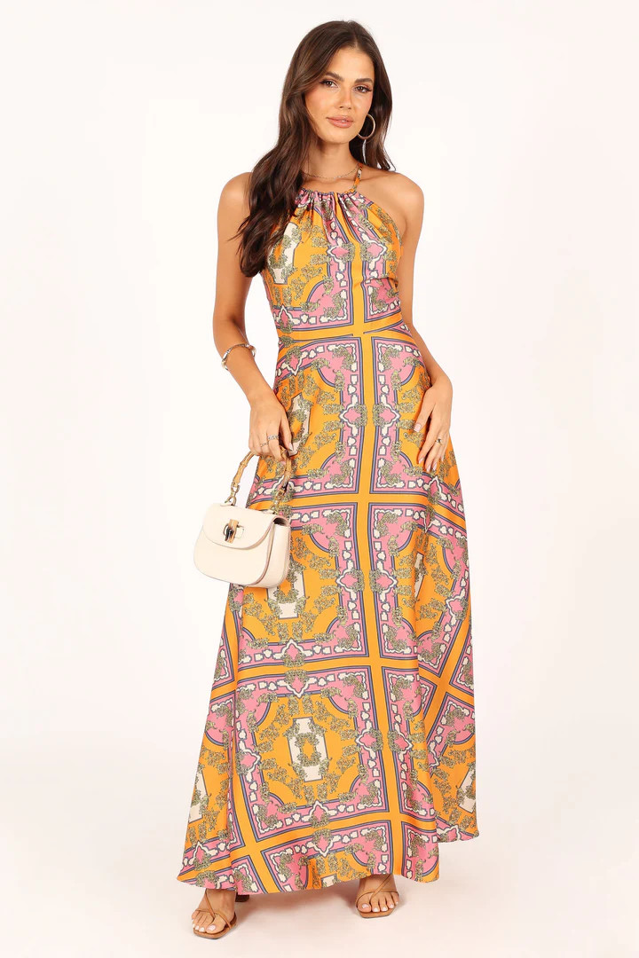 Amara Maxi Dress - Tangerine | Petal & Pup (US)