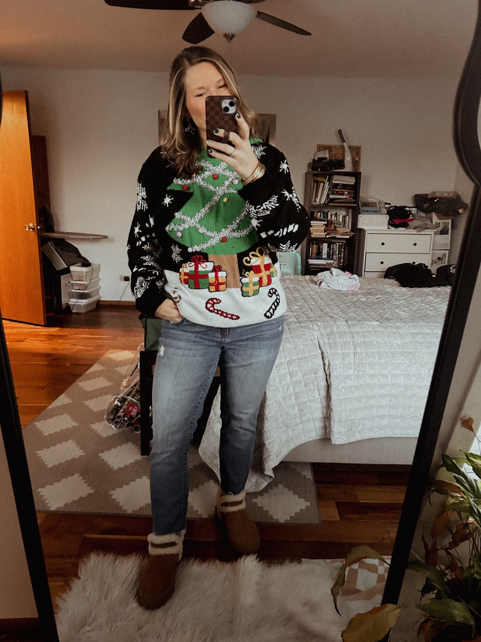 Ugly sweater for the final day of the semester! 

#LTKHoliday #LTKOver40 #LTKSeasonal