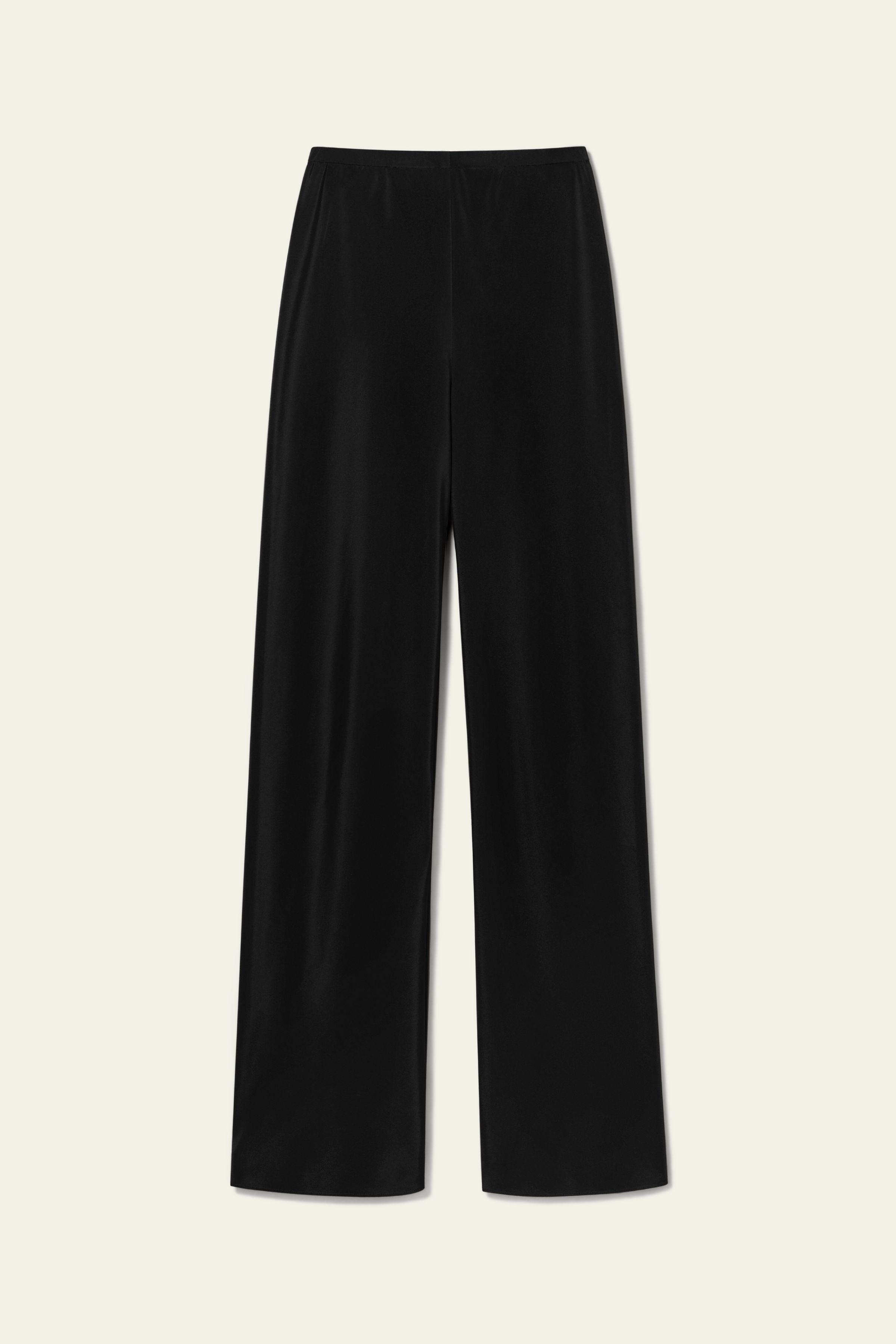 Pantalones de Seda Rectos Cortados al Bies | LILYSILK