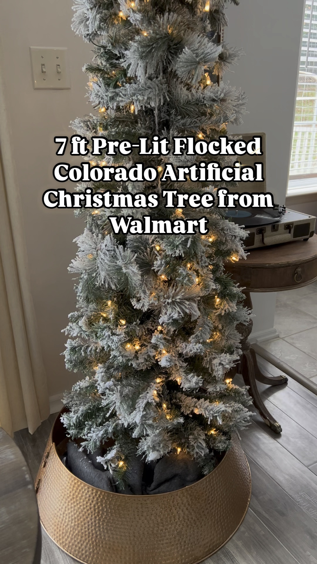 🌲Follow me for more seasonal and holiday content!

7 ft Pre-Lit Flocked Colorado Artificial Christmas Tree with 190 Warm White LED Lights, by Holiday Time at Walmart 

This flocked Colorado tree is 7 ft tall and 25 in wide, featuring with 266 PVC tips and 114 Hardneedle tips. Decorated with 190 warm white LED lights that make the tree look warm and wonderful.
This tree's beautiful flocking and slim shape make it perfect to fit in any space. It is also very easy to set up.
It will add a special touch of holiday glamour to your home

#christmas #christmasdecor #ltkholiday #christmastok #happyholidays #christmastree #christmascountdown #cozyvibes #viralchristmastree #christmas2024 #viralchristmasdecor 
#walmartchristmas #iywyk
#traditionalvintagechristmasdecor
#christmascozyaesthetic
#christmascozyvibes
#vintagecozychristmas
#christmas2024trends #ltkvideo #ltkseasonal #ltkhome

#LTKHome #LTKSeasonal #LTKVideo