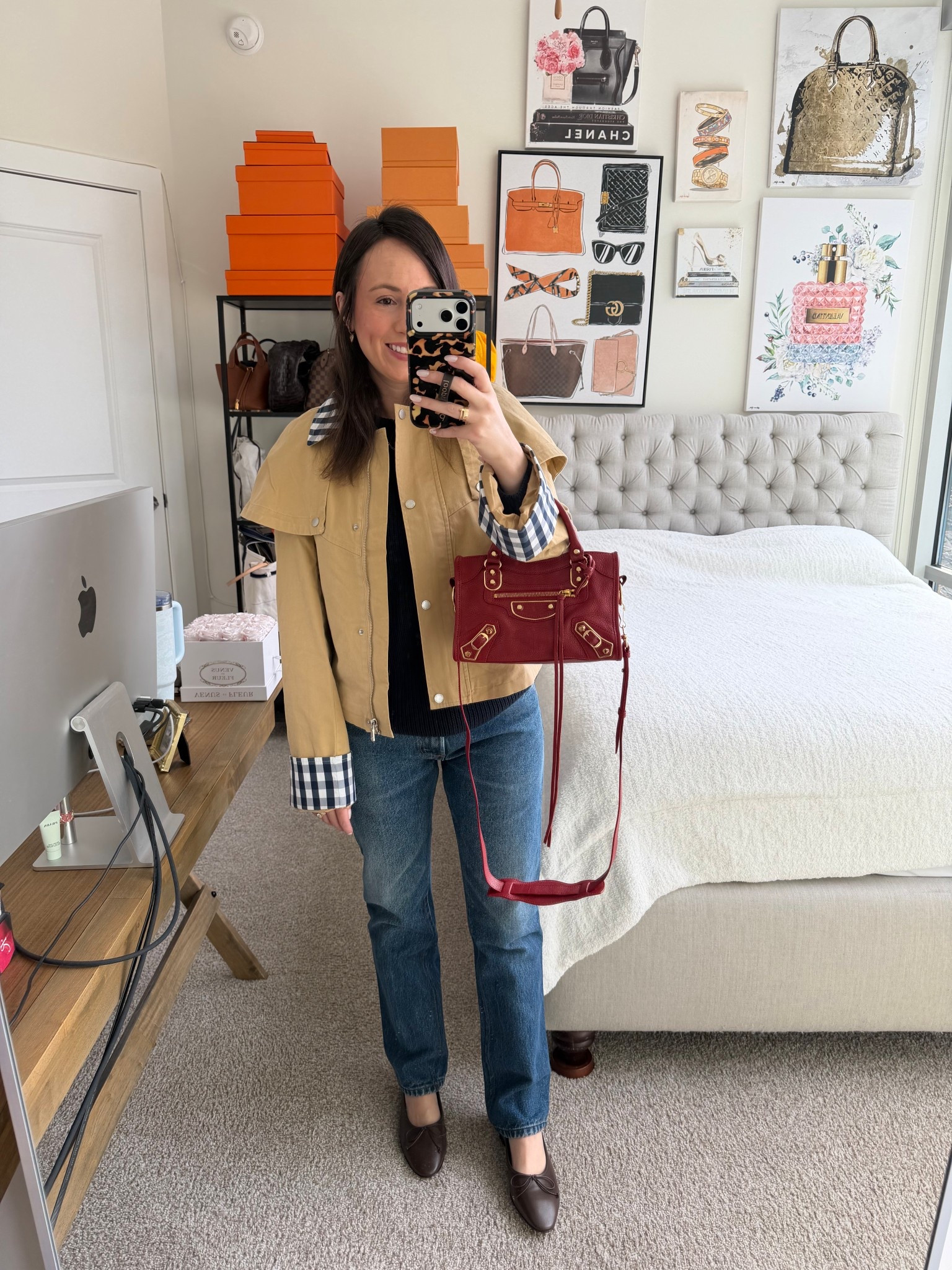 Obsessed with this gingham trim cape trench for spring! Wearing with vintage Levi’s 



#LTKootd #LTKSeasonal #LTKSpringSale