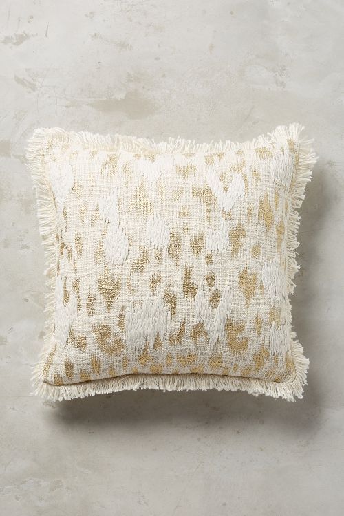 Foil & Fringe Pillow | Anthropologie (US)