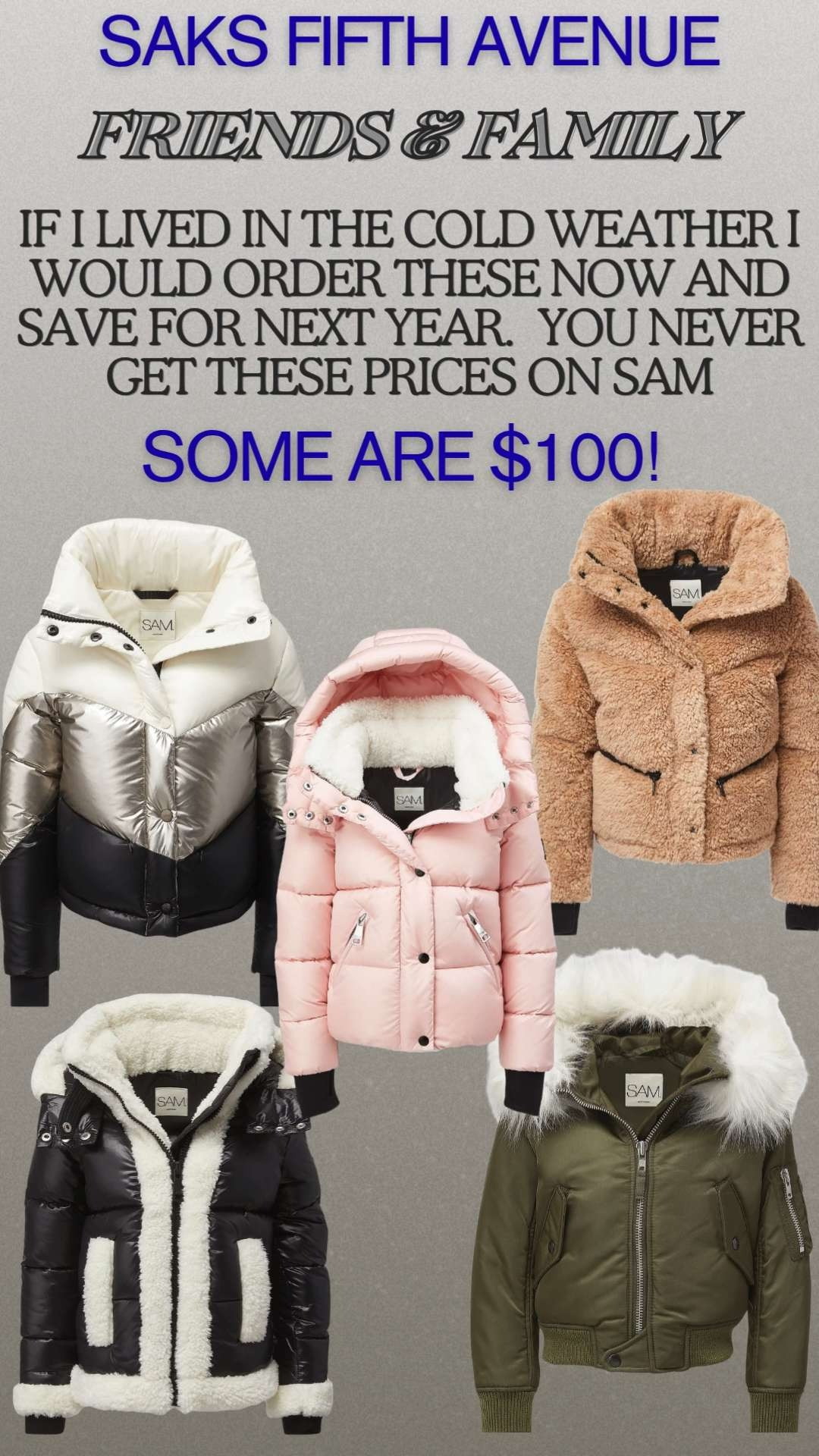 Not for camp, but when you see these prices on SAM jackets, you'll see why I had to share.  These are never going out of style, so even if you order a size up and put away for next year.  I have boys and girls, and they start at $100!!  

 #LTKmomlife #LTKSaleAlert #LTKKids