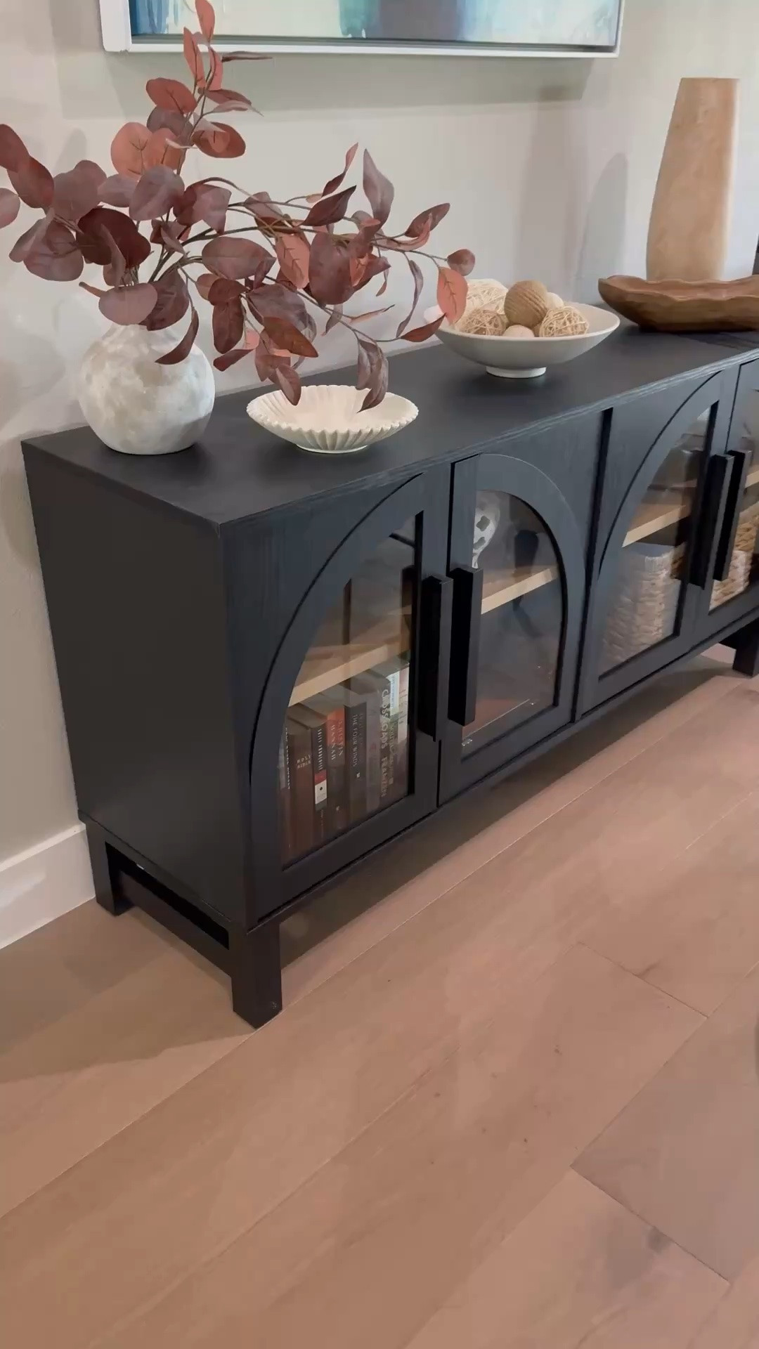 Such a great and affordable cabinet console.  Home decor, living room decor