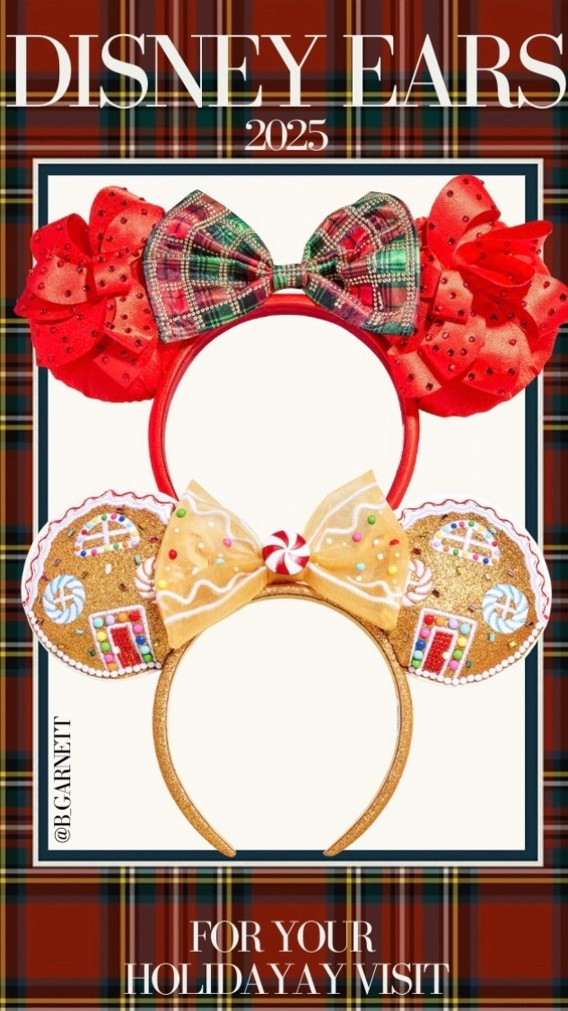 Disney Holiday Ears 2025 and I might have to buy the gingerbread set


Mickey ears | Minnie ears | holiday | Disney outfit |
Disney world outfit |
Disneyland outfit holiday outfit Christmas outfit

#LTKHoliday #LTKGiftGuide #LTKSeasonal