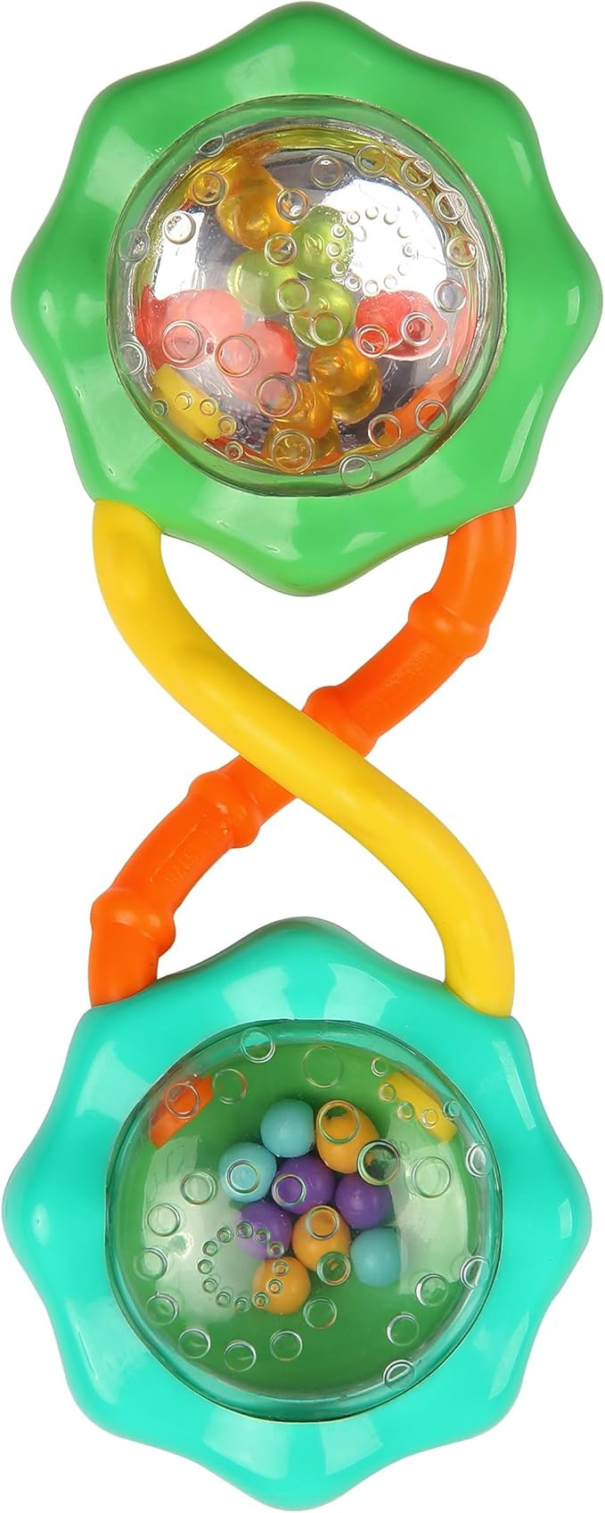 Bright Starts Rattle & Shake Barbell Toy, Ages 3 Months and Up Green | Amazon (US)