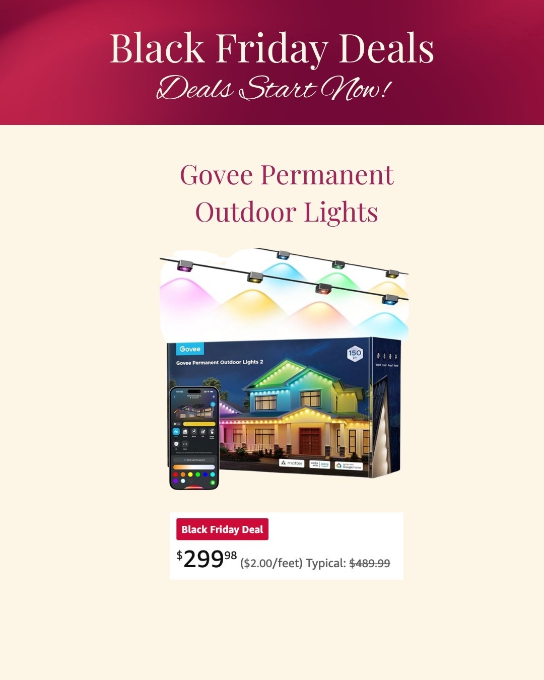 A Black Friday deal on THE outdoor lights.

#LTKGiftGuide #LTKSaleAlert #LTKCyberWeek