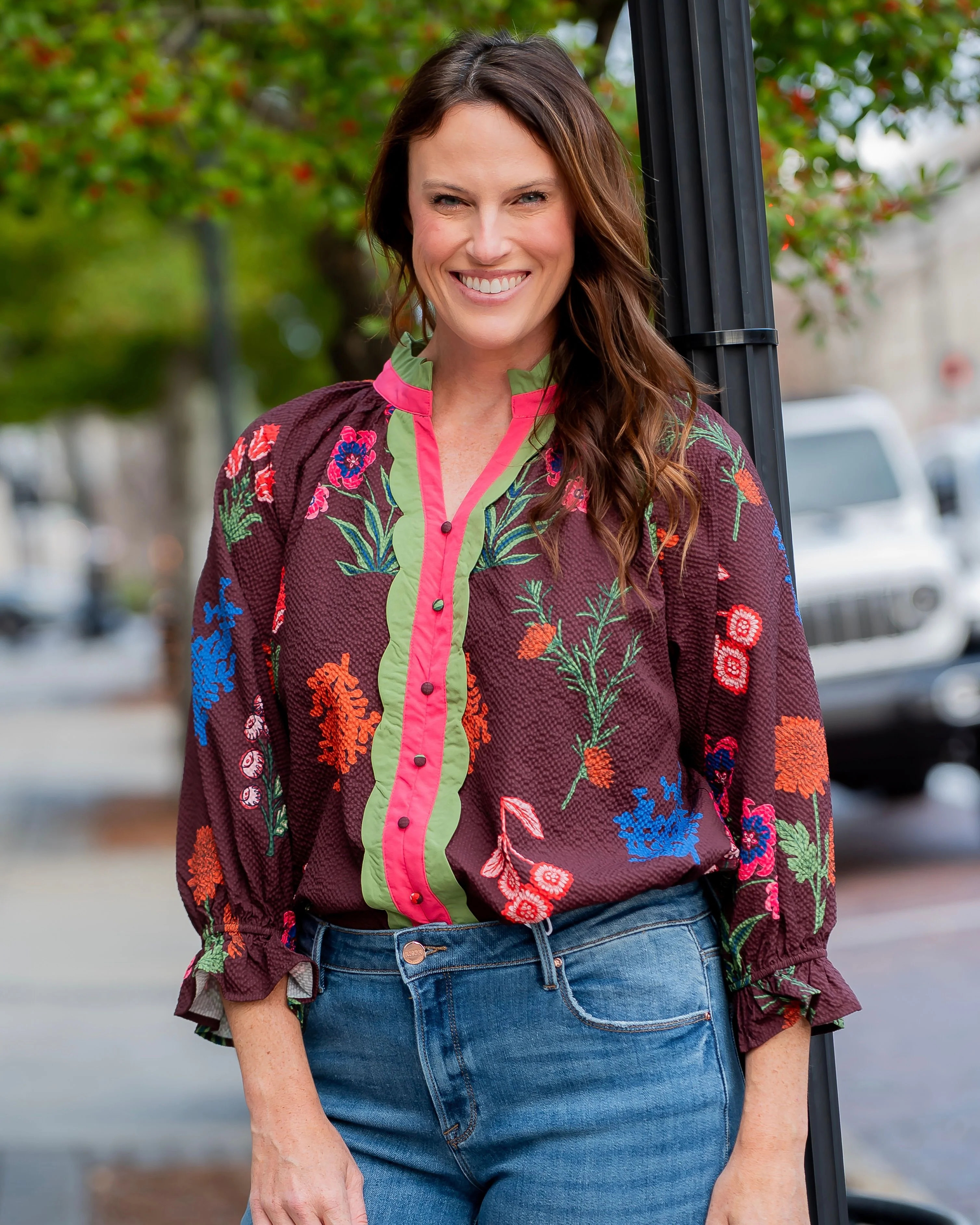 Lincoln Floral Print Top | Caroline Hill