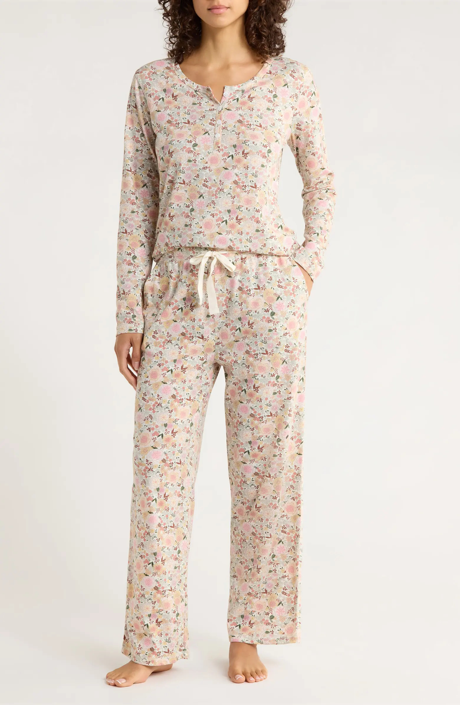 Meribel Floral Organic Cotton Pajamas | Nordstrom