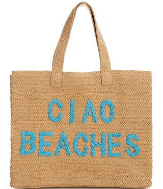 Ciao Beaches Straw Tote Bag | Dillard's