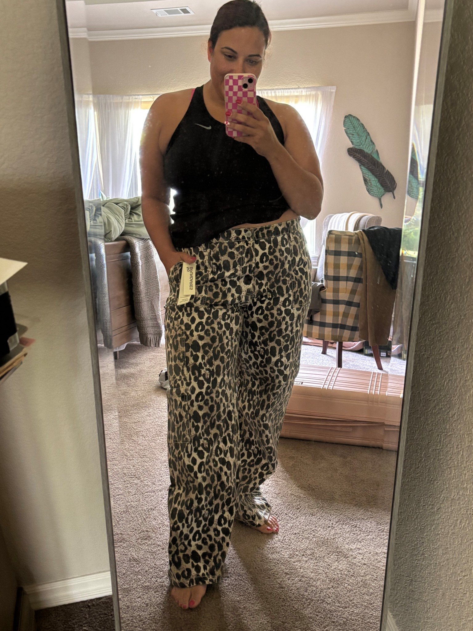 These #viral leopard pants from Walmart are a massive win. I could have ordered a size down but I am totally here for this size too. 

#LTKMidsize #LTKFindsUnder50 #LTKStyleTip