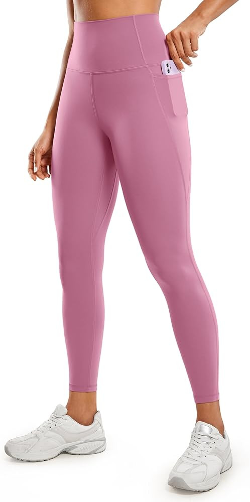 CRZ YOGA Womens Butterluxe Workout Leggings 25 Inches - High Waisted Gym Yoga Pants with Pockets ... | Amazon (US)