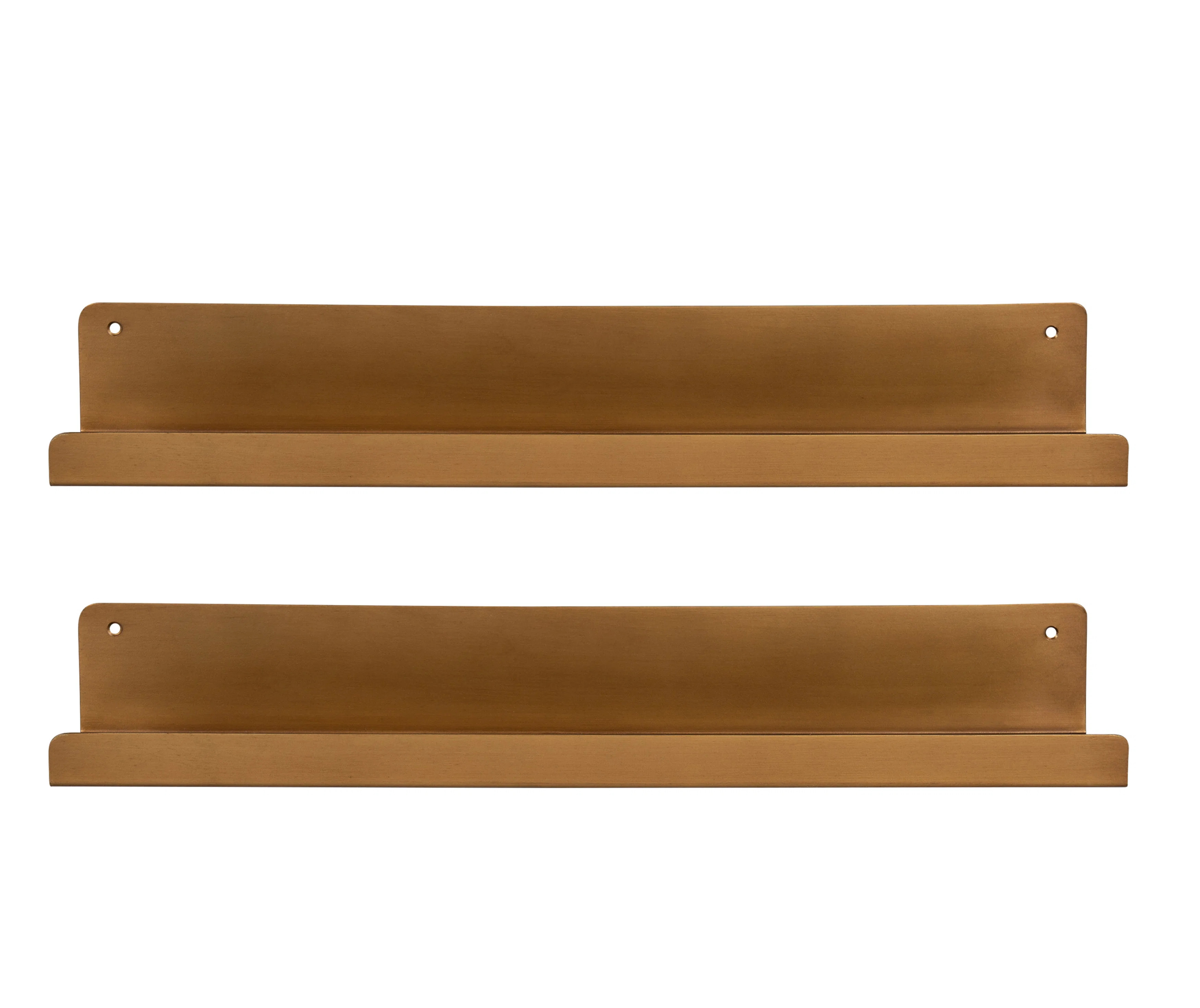 Tara 2 Piece Metal Floating Shelf (Set of 2) | Wayfair North America