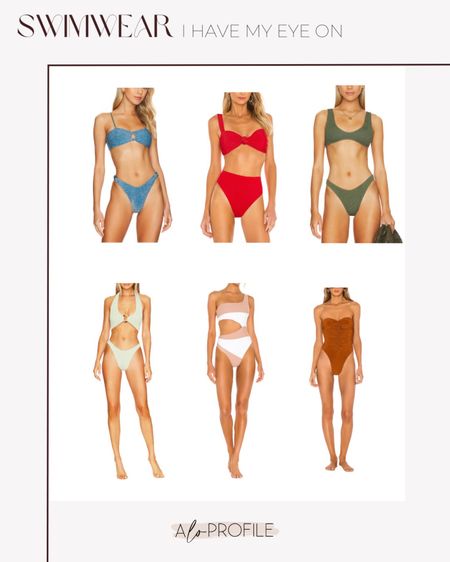 Swimwear I have my eye on! // swimwear, one piece swimsuit, bikini, vacation, revolve swimwear

#LTKswim #LTKtravel