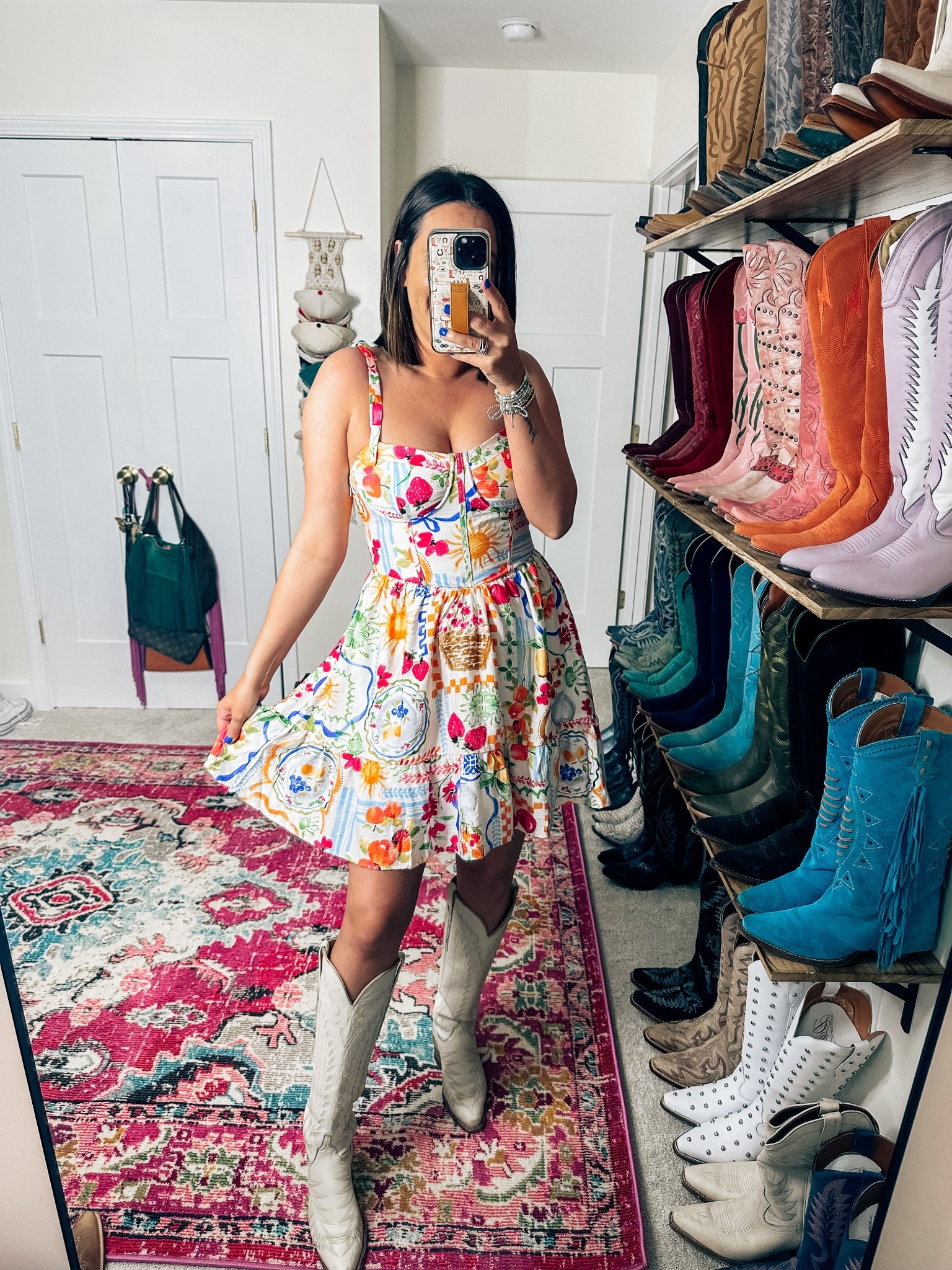 In a medium in this fun print dress - vacation travel beach sundress discount code KIERSTEN40 for 40% off 

#LTKFestival #LTKgrwm