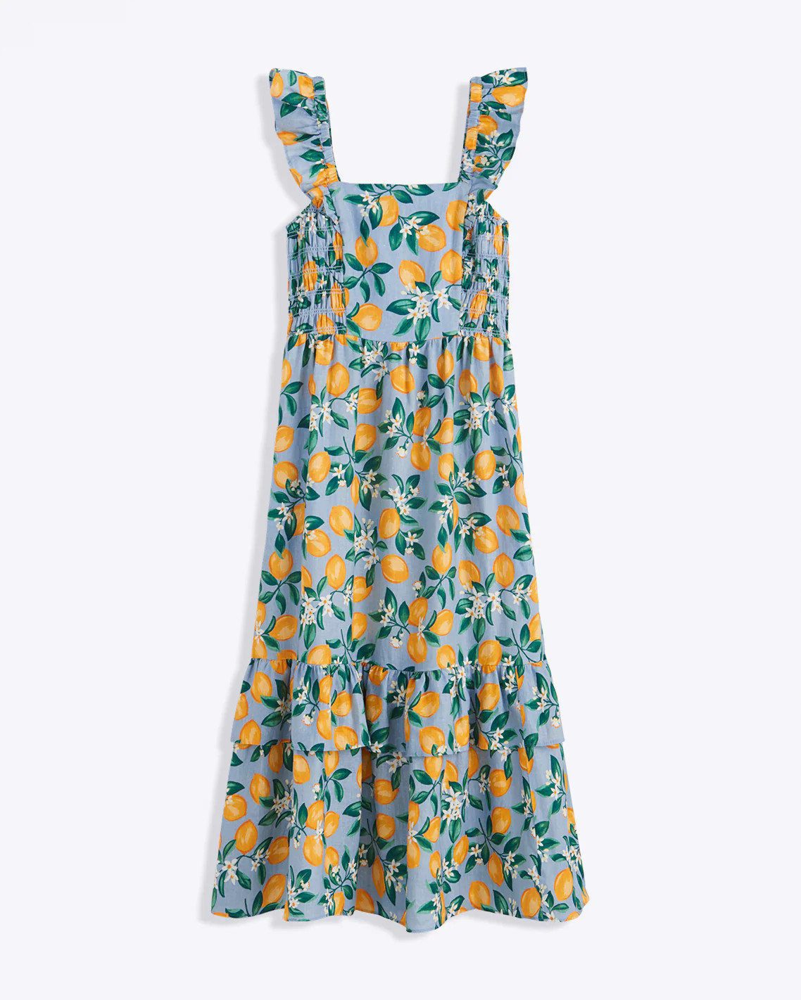 Carrie Midi Dress in Lemon Blossom | Draper James (US)