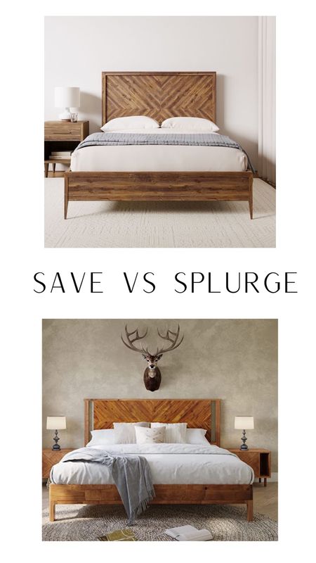 Save vs splurge Master bedroom
Edition!  West elm bed and it’s dupe!!   

#LTKFind #LTKhome