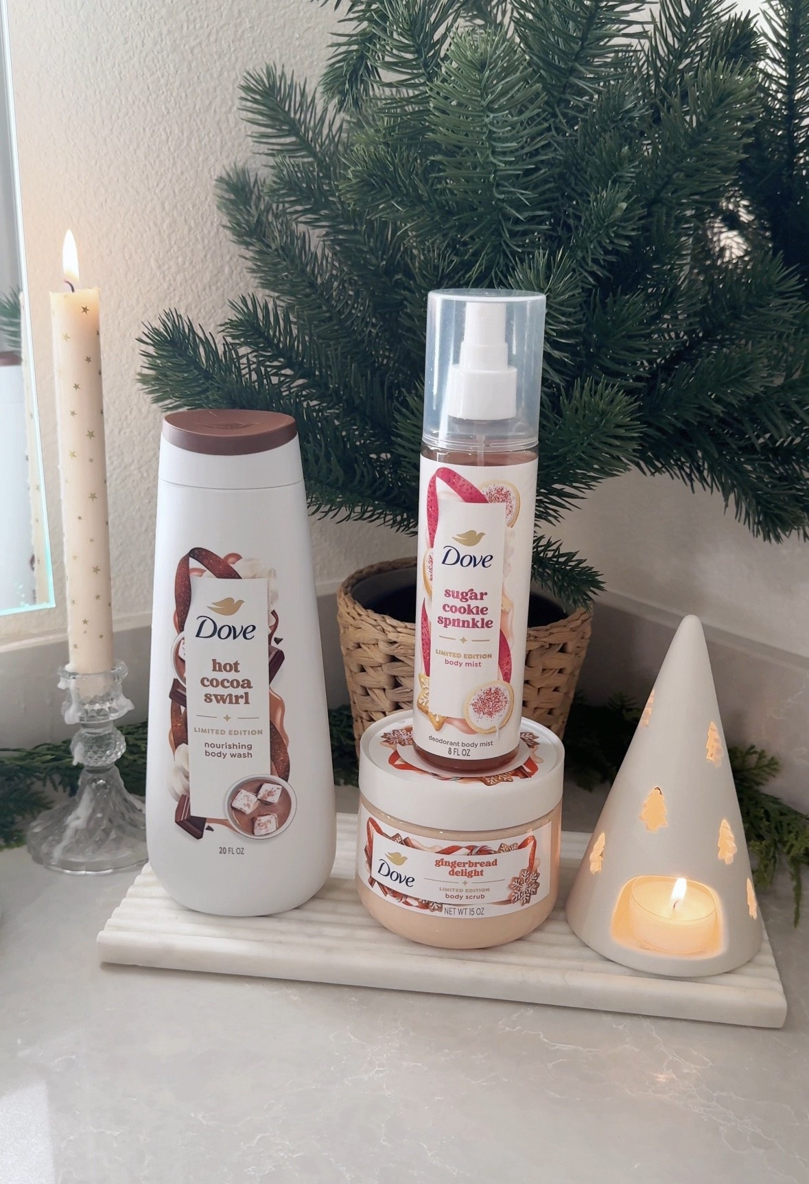 #DovePartner #ad Prepare for the holidays with the new @Dove Holiday Treats Collection.
My bathroom is filled with the comforting aroma of gingerbread, toasty sugar cookie and creamy hot cocoa — like stepping into a winter bakery.
Now at your local @Target. Grab these products before they’re all gone! // #Dove #DoveHolidayTreats #TargetPartner #Target 

#LTKHoliday #LTKGiftGuide #LTKBeauty