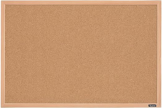 Quartet Cork Board Bulletin Board, 2' x 3' Framed Corkboard, Oak Frame, Decorative Hanging Pin Bo... | Amazon (US)