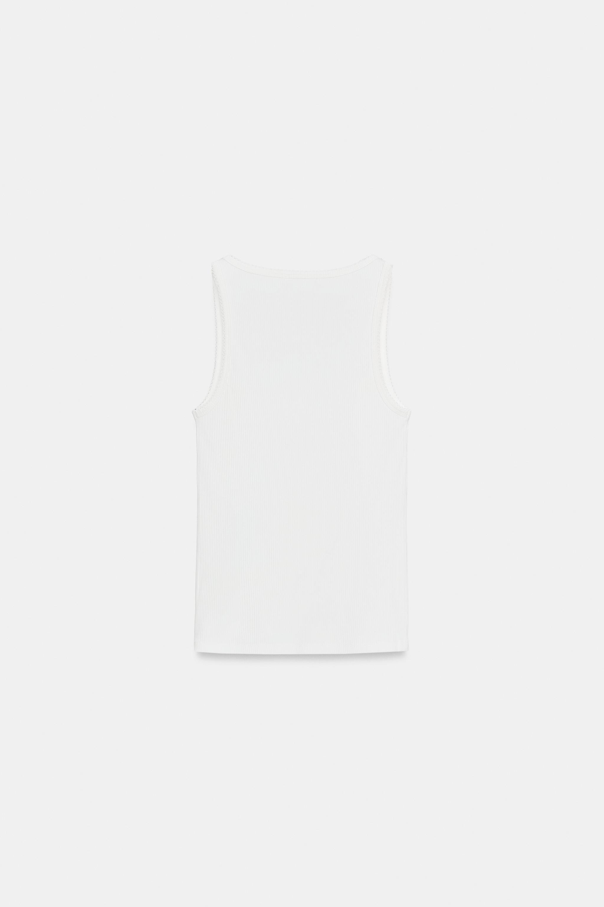 EMBROIDERED FRONT TOP | Zara US