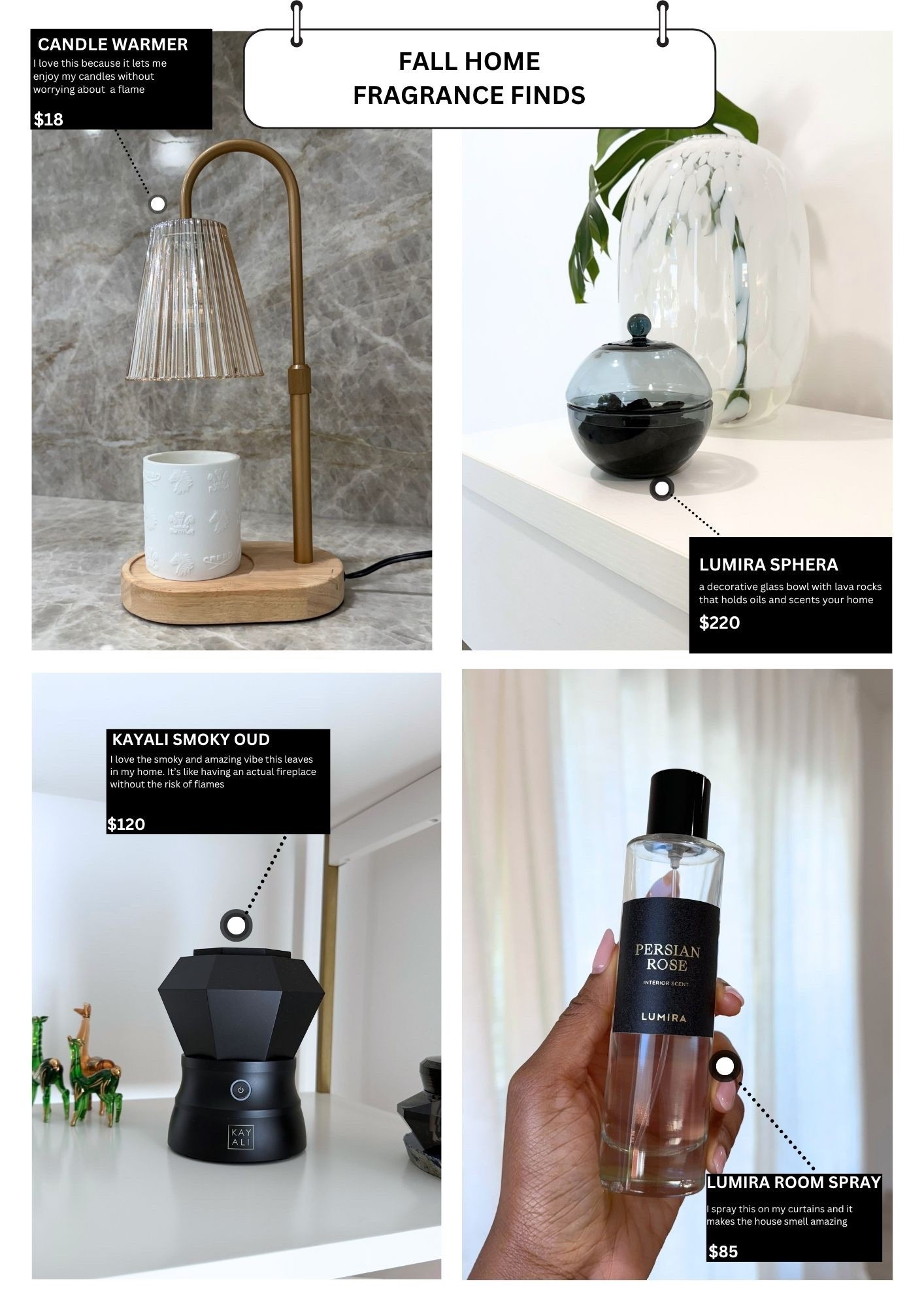 Fall Home Decor - Fragrances 