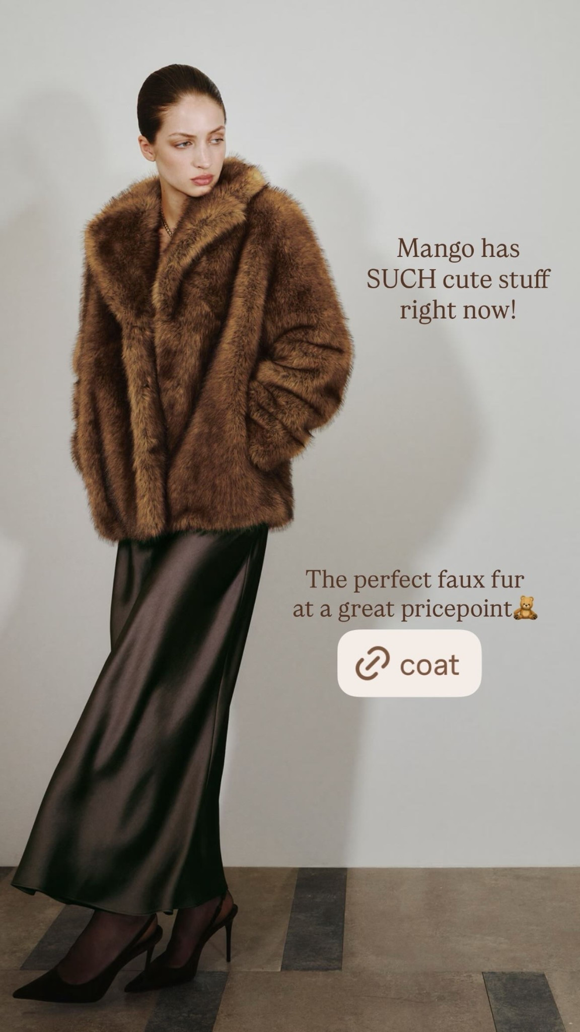 Mango has SUCH cute stuff right now! The perfect faux fur at a great pricepoint🧸

#LTKSeasonal #LTKHoliday #LTKStyleTip