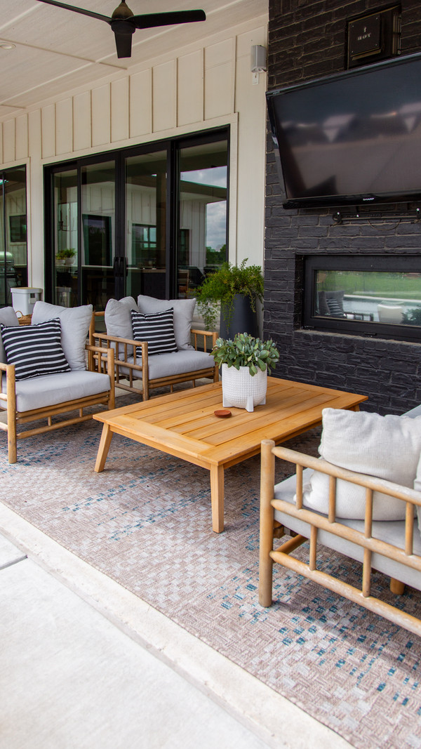 Our patio just got a summer glow-up—and this Wayfair rug is on major sale right now.