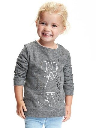 Foil-Graphic French-Terry Sweatshirt for Toddler | Old Navy US