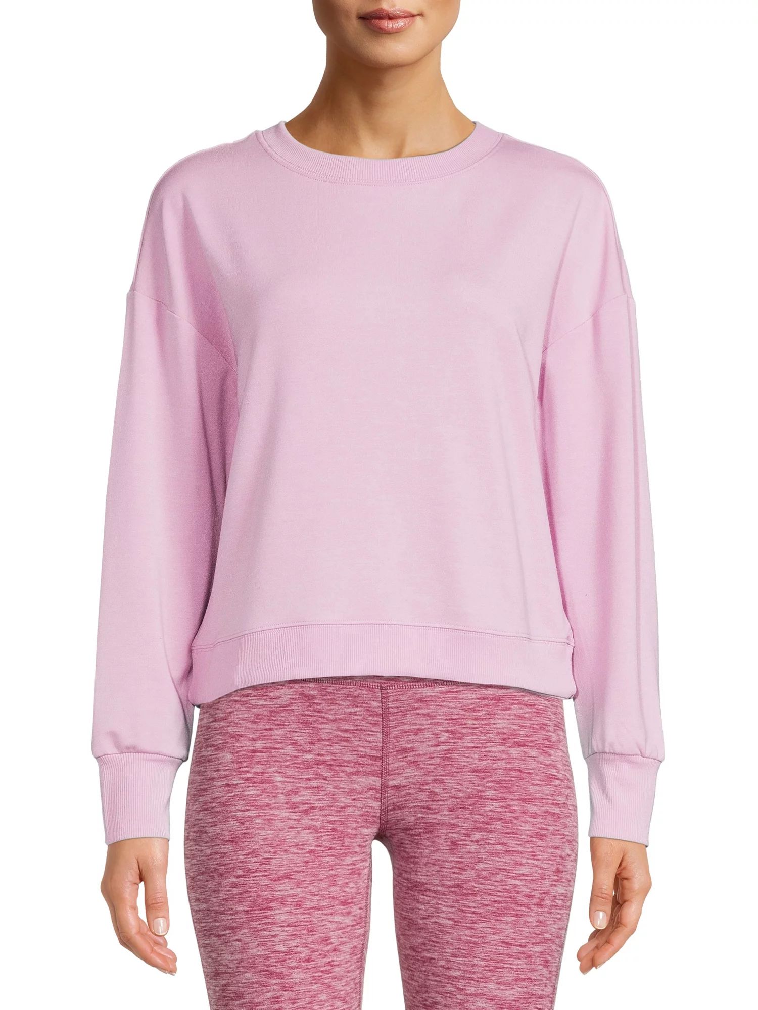 Avia Women's Long Sleeve Cutout Back Sweatshirt | Walmart (US)